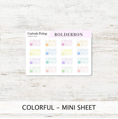 CURBSIDE PICKUP || Cute Planner Stickers