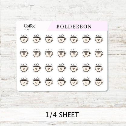 COFFEE Icon Stickers || Planner Stickers