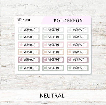 WORKOUT || Functional Planner Stickers