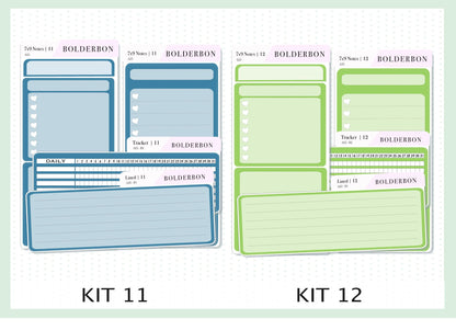 7x9 Notes Kit EC Colors || For 2025/2026 Erin Condren Planners • Dashboard • Vertical • Daily Duo • Hourly • Compact Vertical • Horizontal