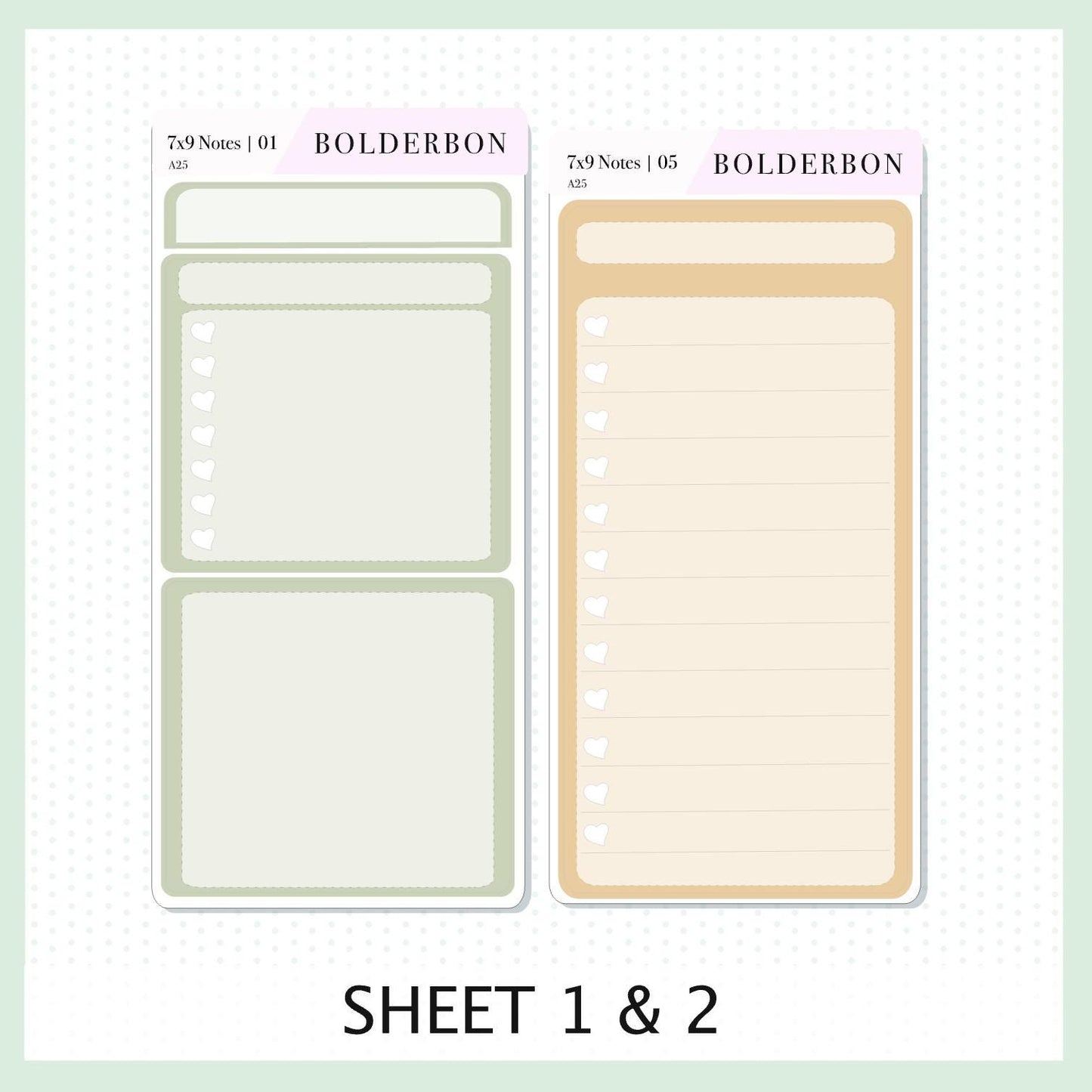 7x9 Notes Kit EC Bouquet || For 2025/2026 Erin Condren Planners • Dashboard • Vertical • Daily Duo • Hourly • Compact Vertical • Horizontal