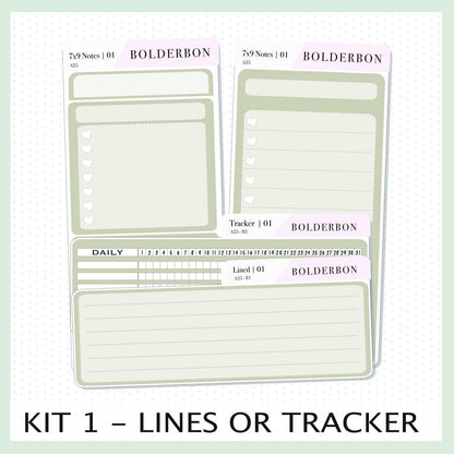 7x9 Notes Kit EC Bouquet || For 2025/2026 Erin Condren Planners • Dashboard • Vertical • Daily Duo • Hourly • Compact Vertical • Horizontal