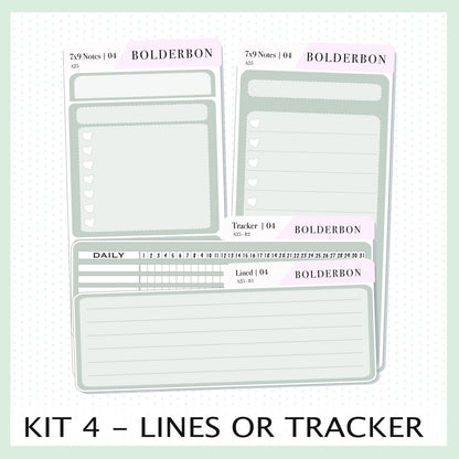 7x9 Notes Kit EC Bouquet || For 2025/2026 Erin Condren Planners • Dashboard • Vertical • Daily Duo • Hourly • Compact Vertical • Horizontal