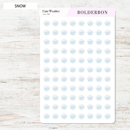 Cute Weather Icons || Planner Stickers, Colorful, Forecast Stickers