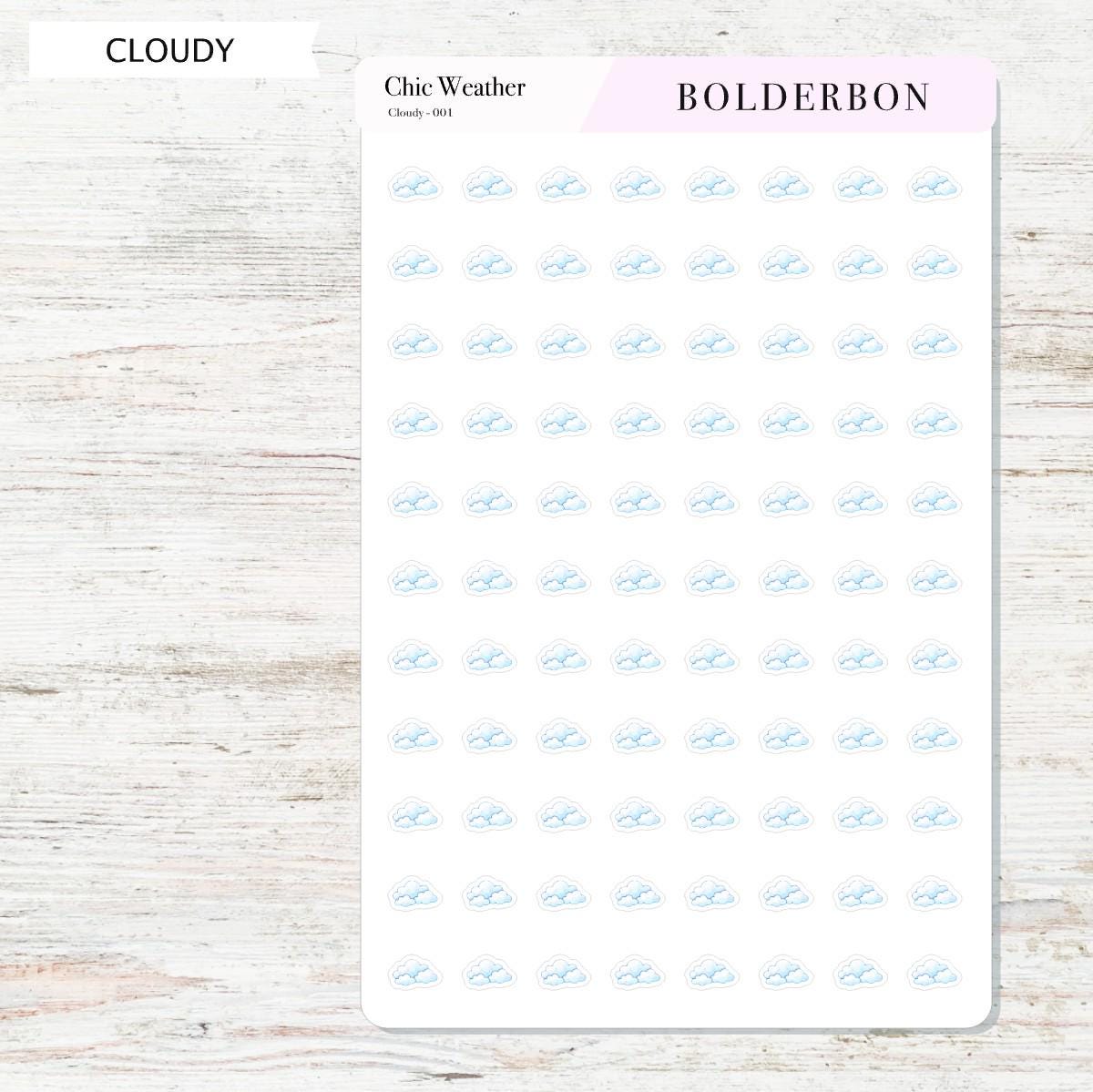 Chic Weather Icons || Planner Stickers, Elegant, Forecast Stickers