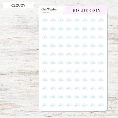 Chic Weather Icons || Planner Stickers, Elegant, Forecast Stickers