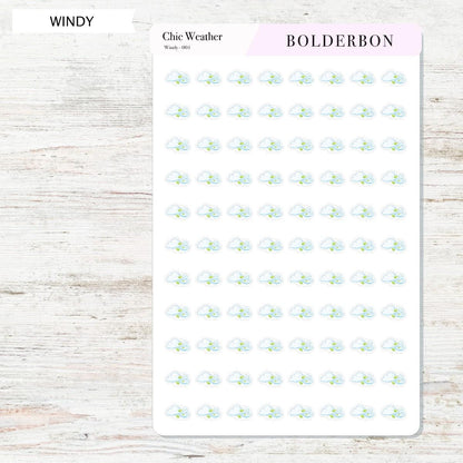 Chic Weather Icons || Planner Stickers, Elegant, Forecast Stickers