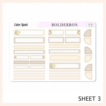 Calm Space • Erin Condren A5 Weekly Dashboard Kit