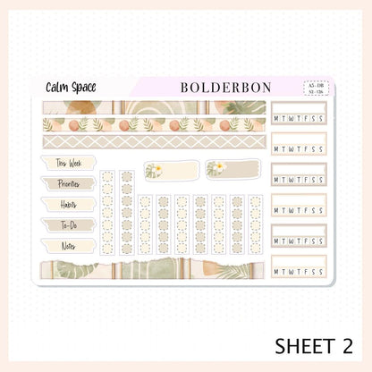 Calm Space • Erin Condren A5 Weekly Dashboard Kit