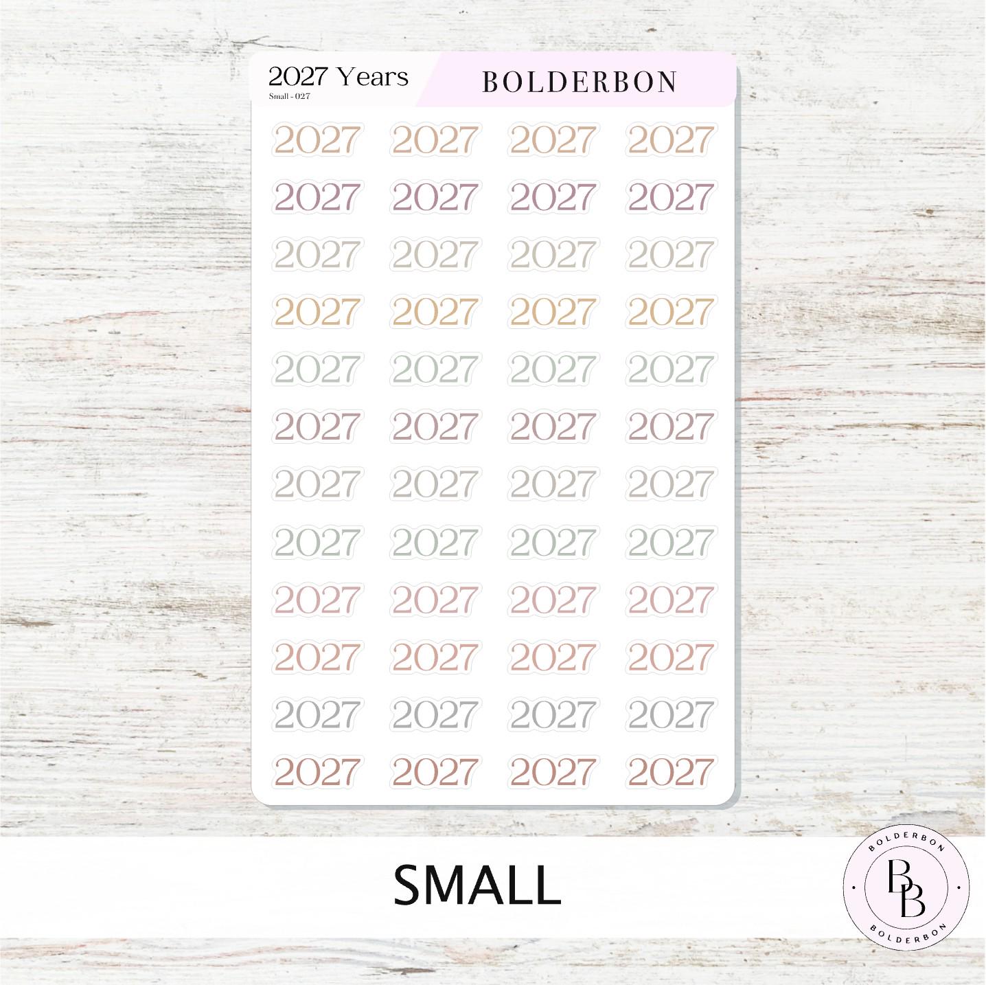 2027 Year • Aesthetic Planner Stickers • Neutral and Minimal Journal Setup