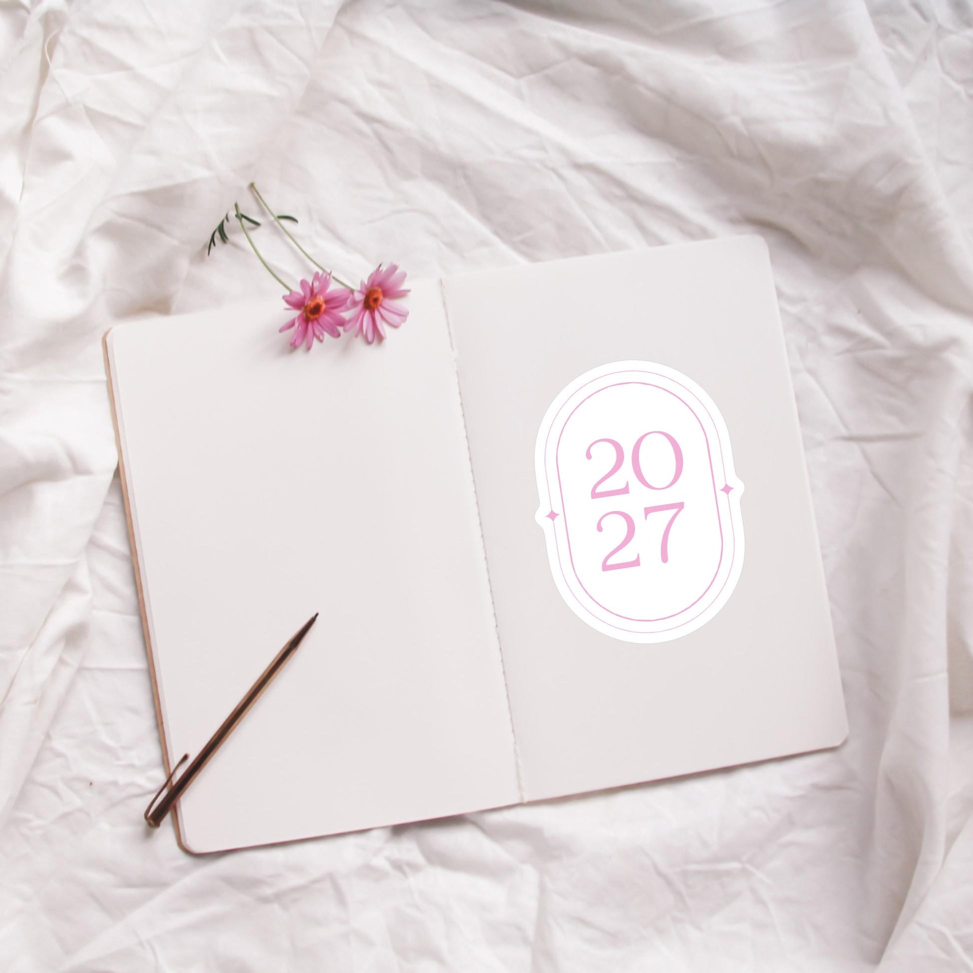 2027 Chic Stickers • Classic Minimalist Vinyl Decal for Planners, Journals Setups & More!
