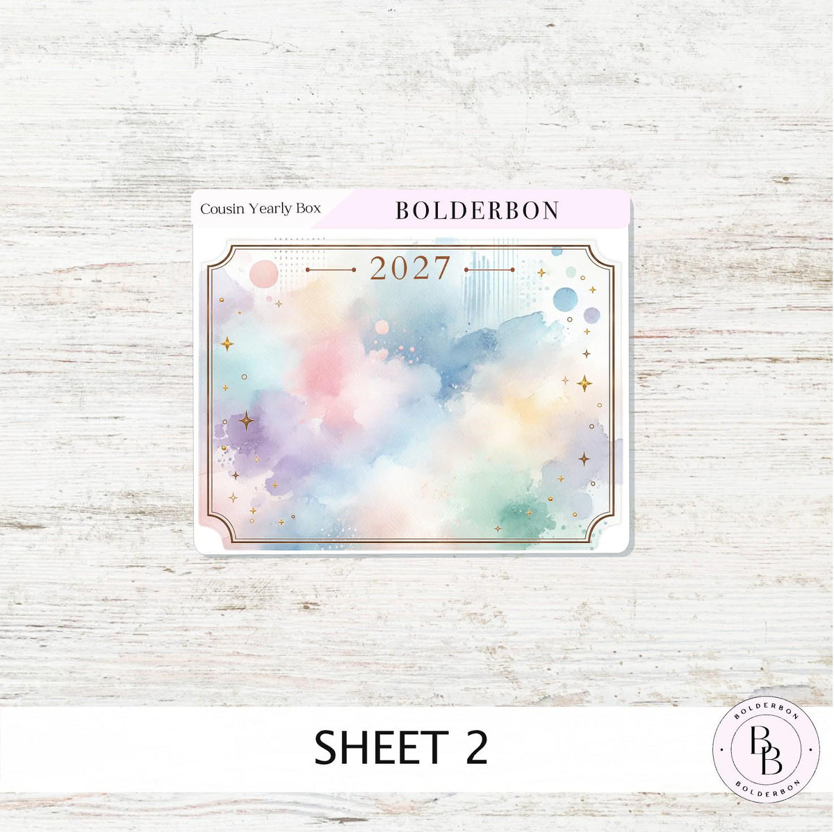 2027 Hobonichi Cousin • Yearly View Stickers • Color