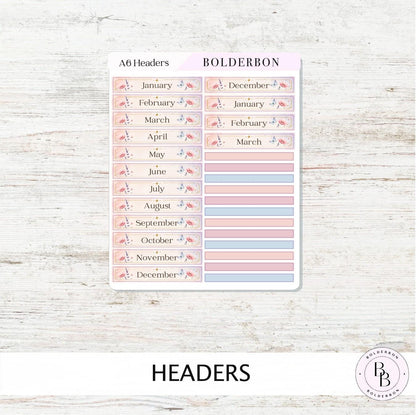2027 Index Stickers • Hobonichi A6 • Original HON Avec Day Free • Meadow