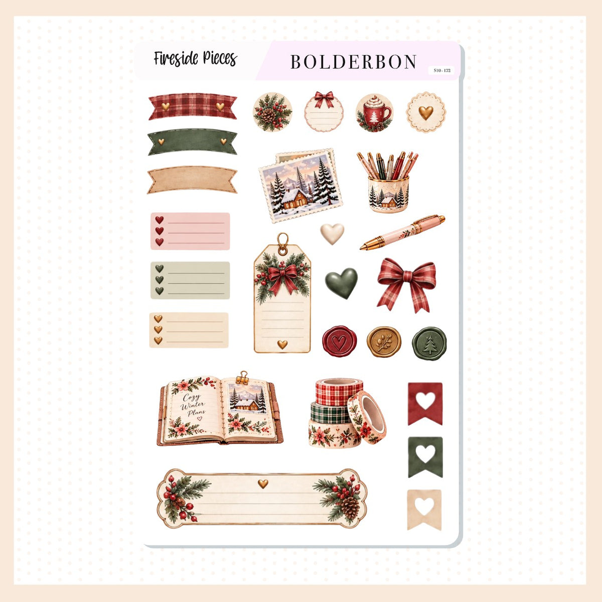 Decorative Pieces Stickers • Fireside Comforts