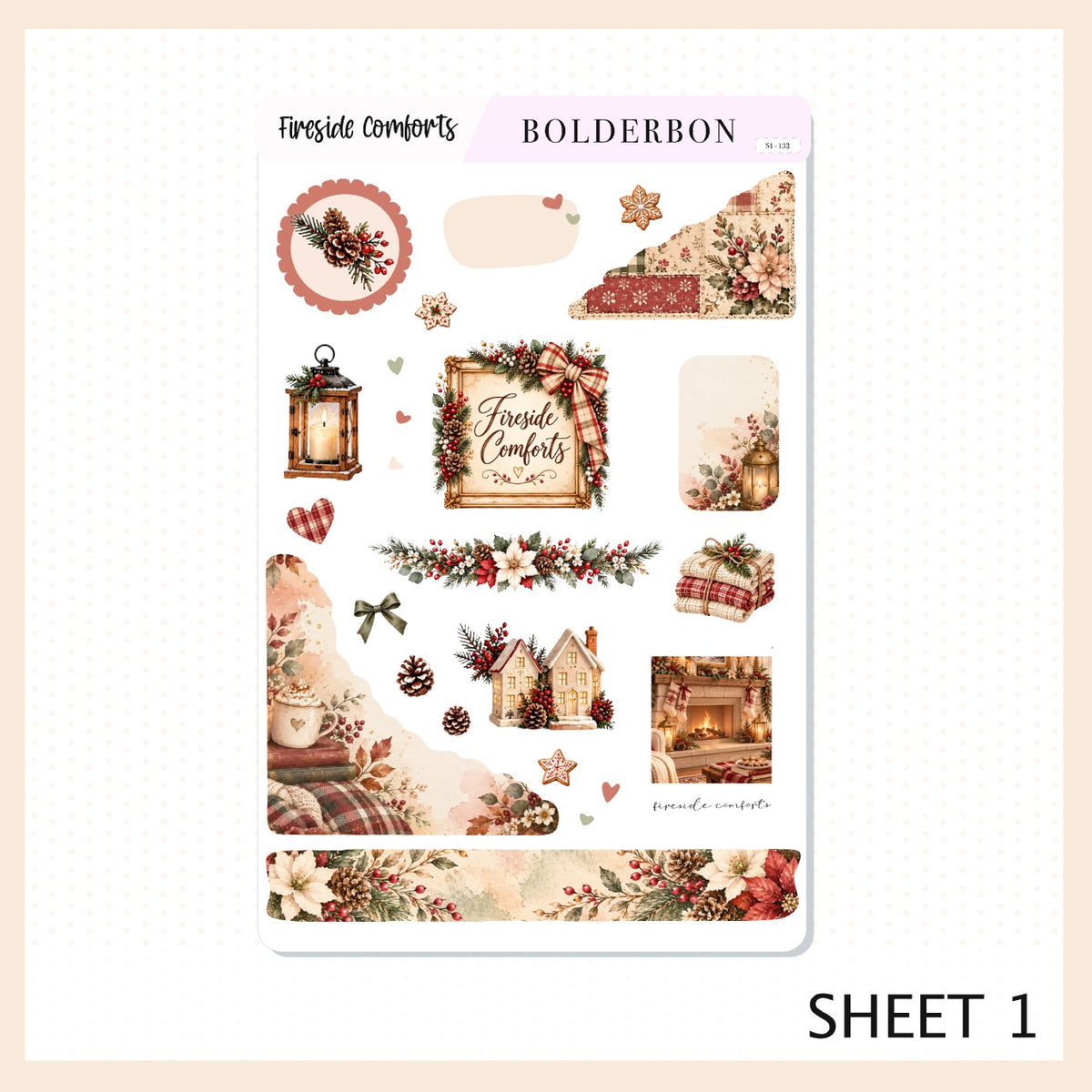 Fireside Comforts • Journal Sticker Kit
