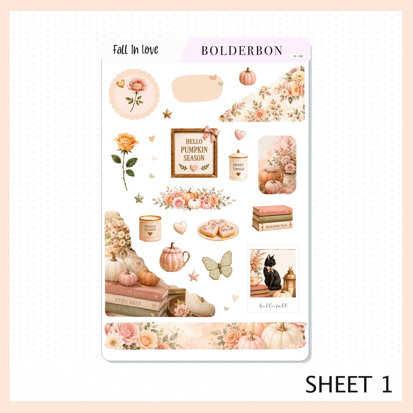 Fall In Love • Journal Sticker Kit