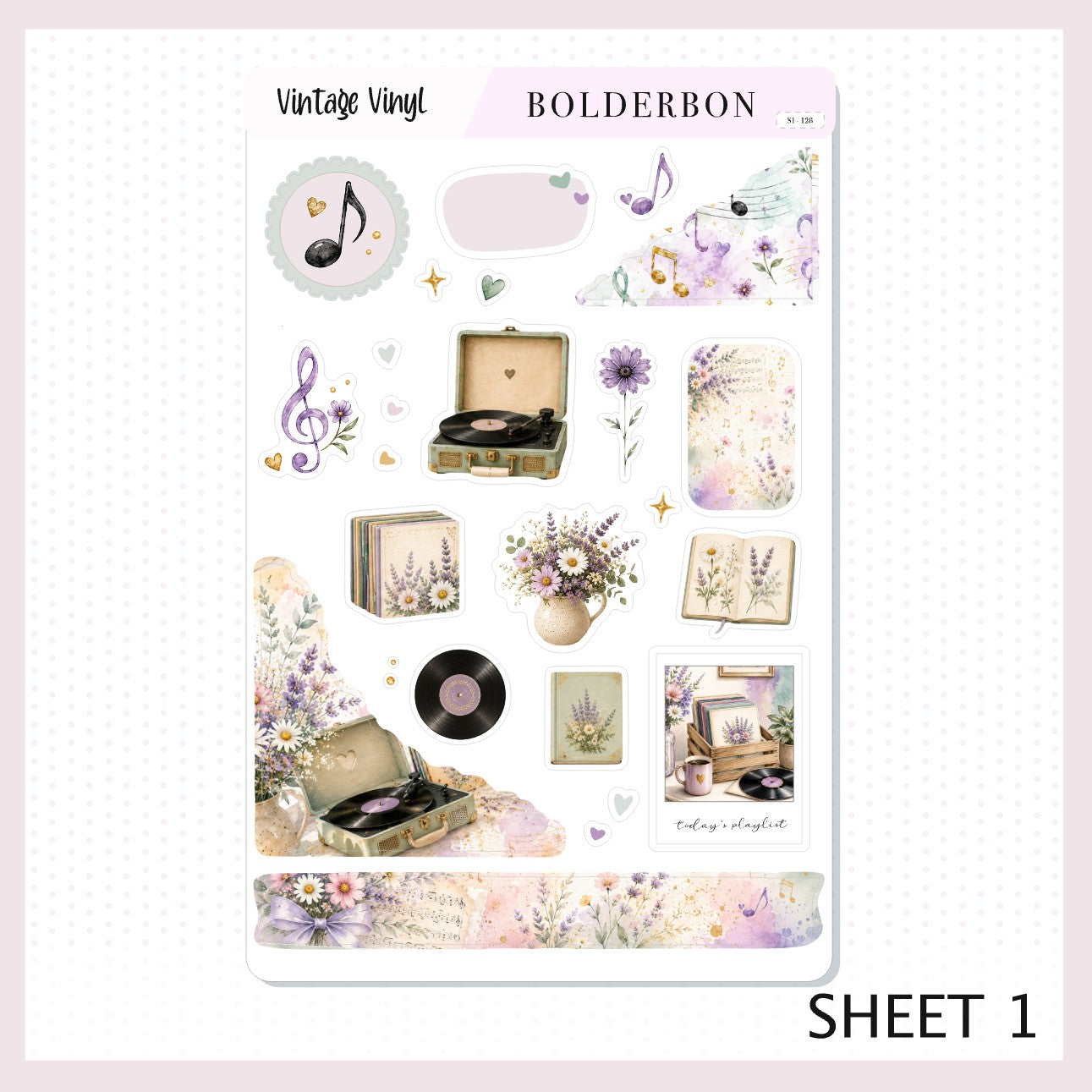 Vintage Vinyl • Journal Sticker Kit
