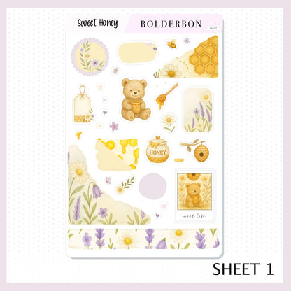 SWEET HONEY || Journal Sticker Kit