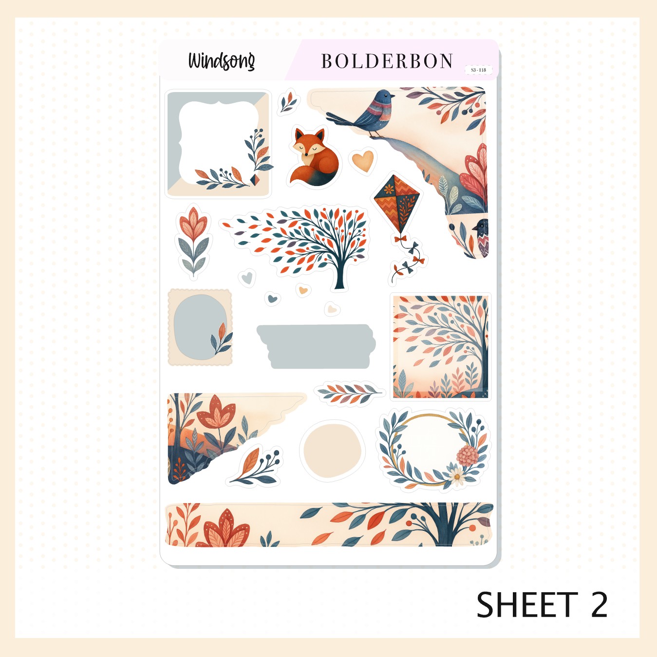 WINDSONG || Journal Sticker Kit