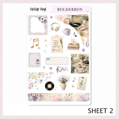 Vintage Vinyl • Journal Sticker Kit