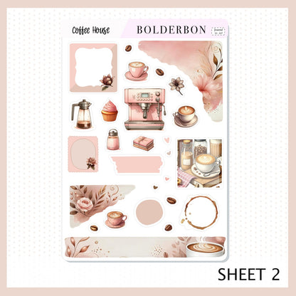 COFFEE HOUSE || Journal Sticker Kit