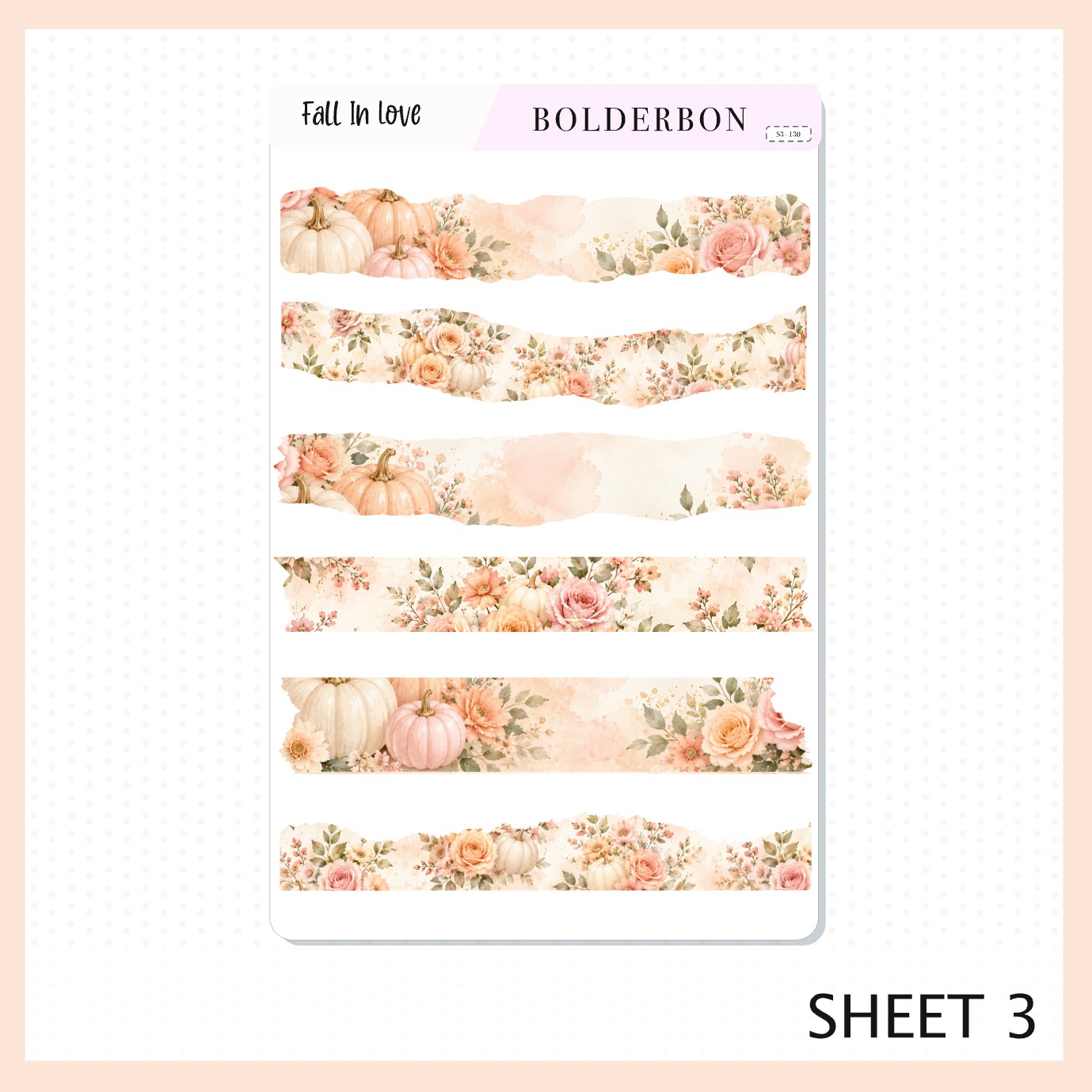 Fall In Love • Journal Sticker Kit