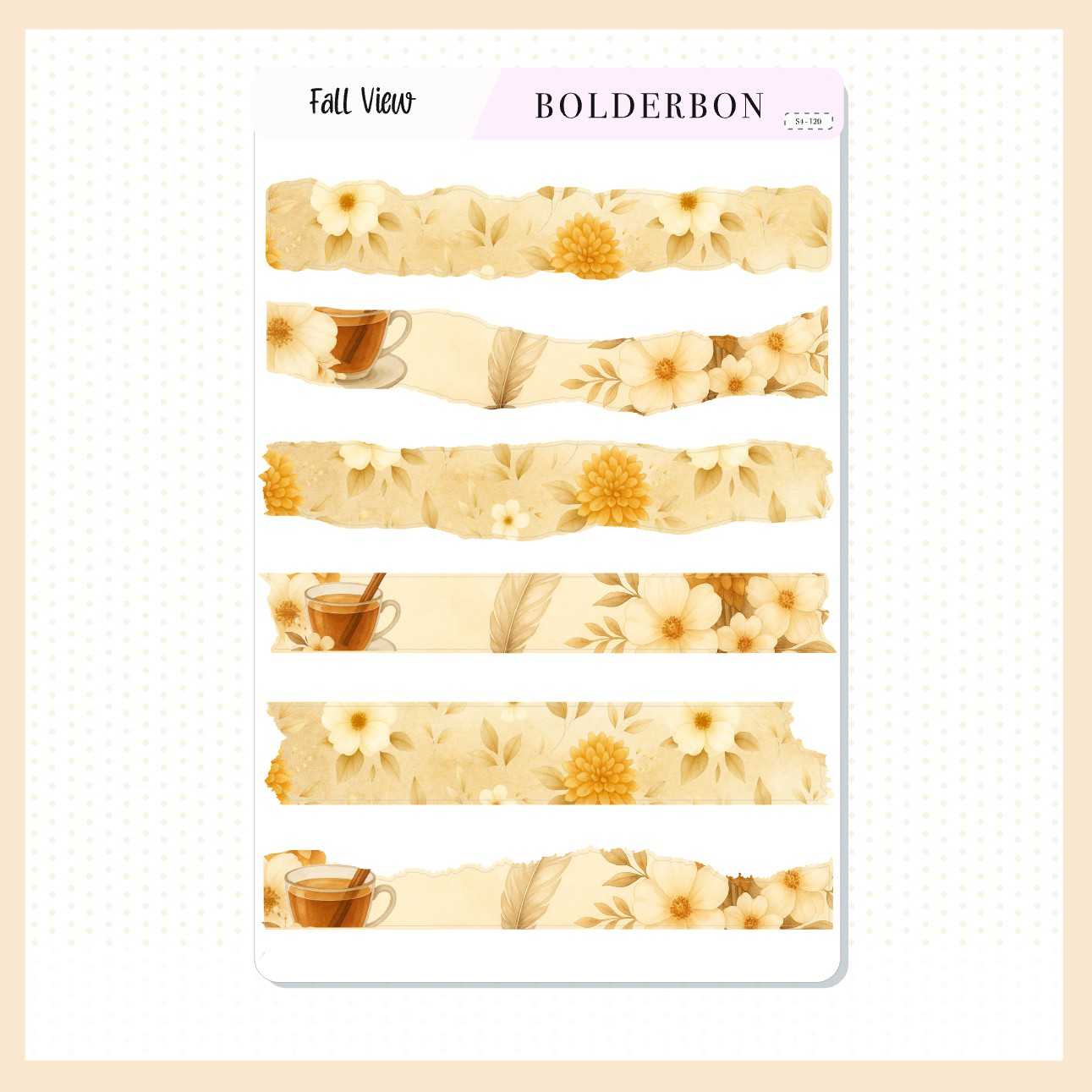 FALL VIEW || Washi Journal Stickers