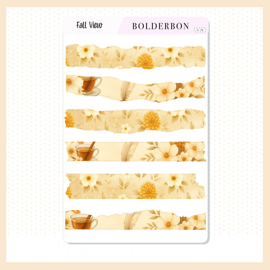 FALL VIEW || Washi Journal Stickers
