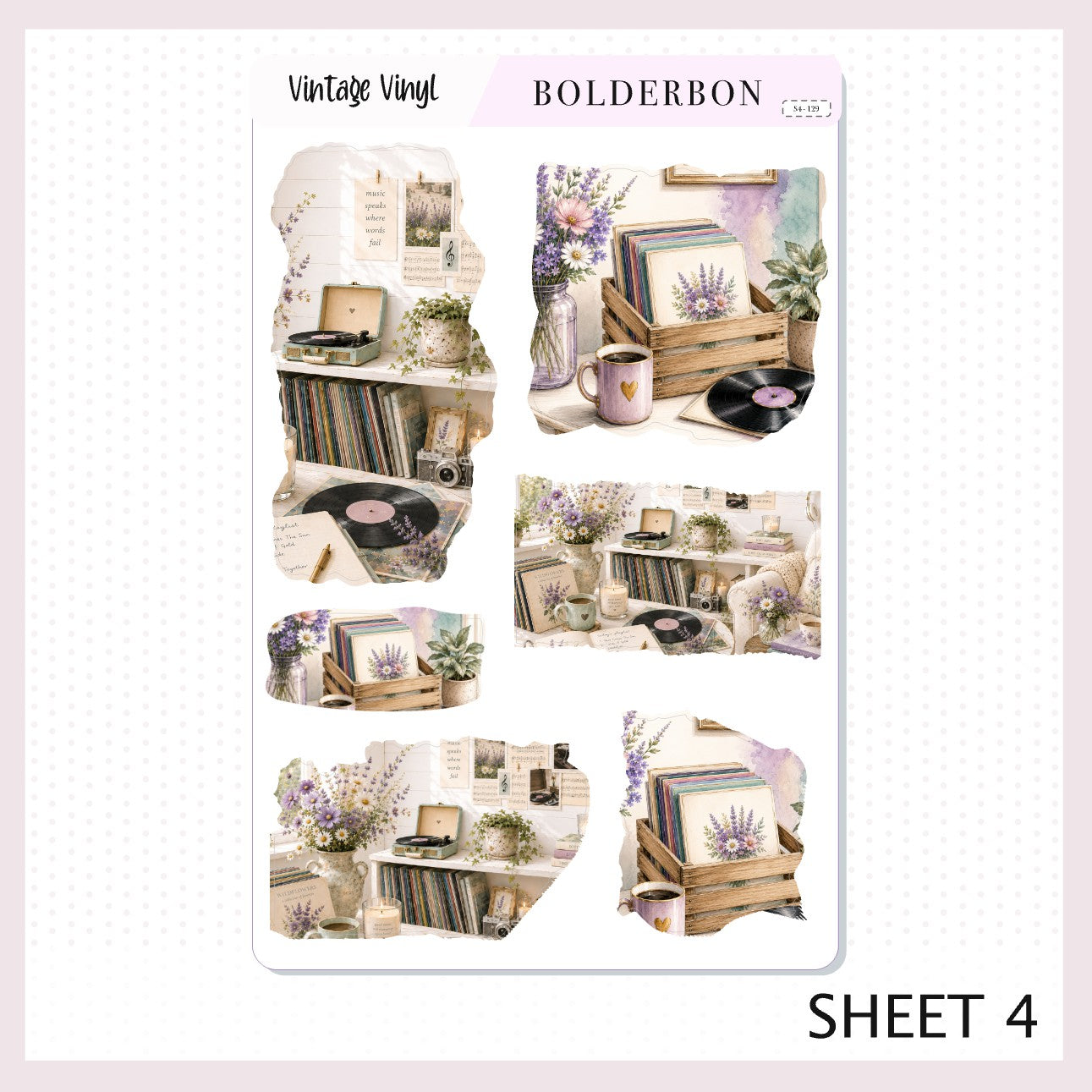 Vintage Vinyl • Journal Sticker Kit
