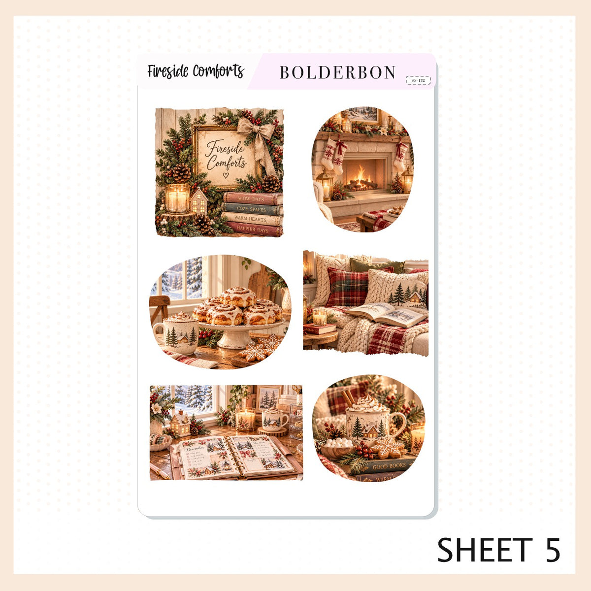 Fireside Comforts • Journal Sticker Kit