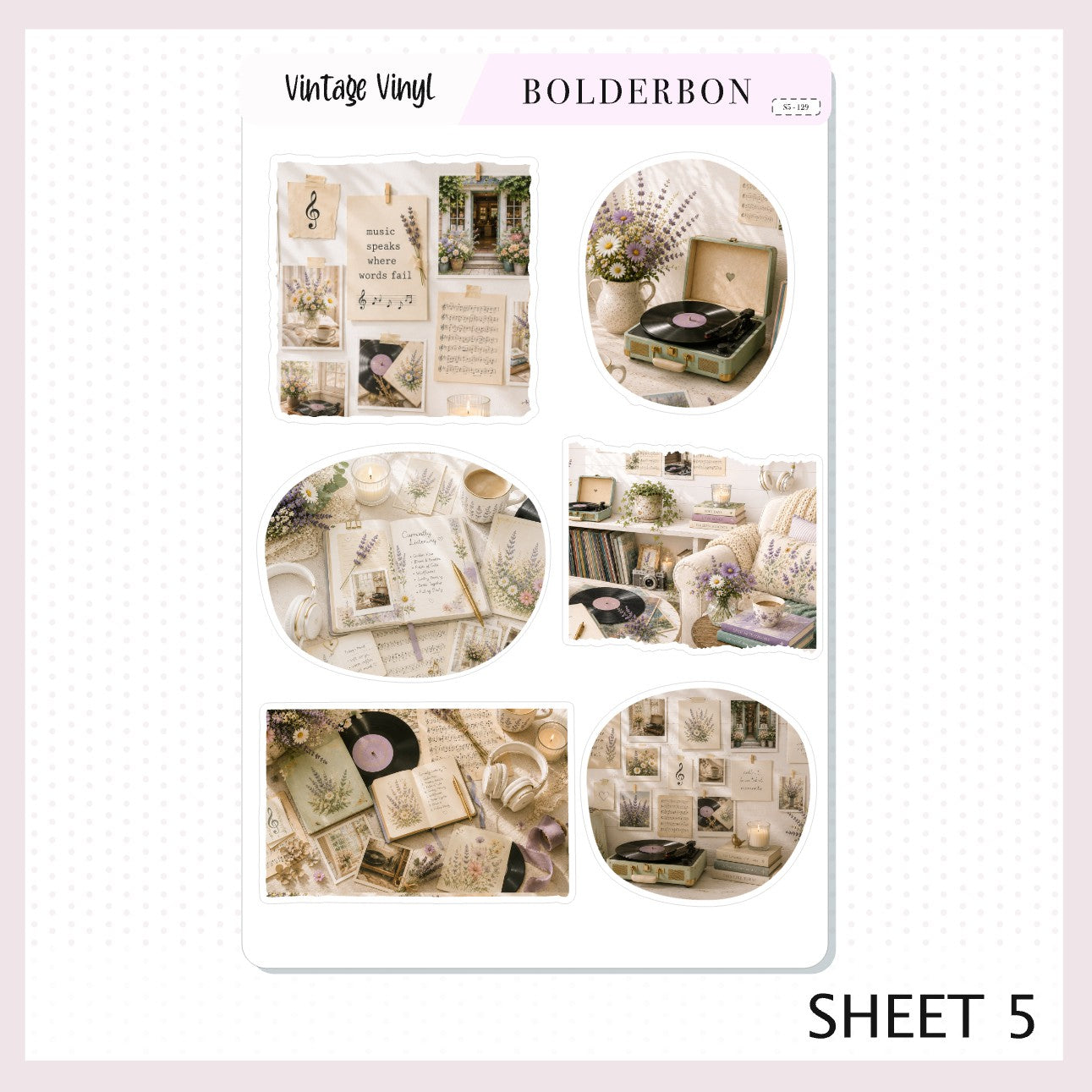 Vintage Vinyl • Journal Sticker Kit