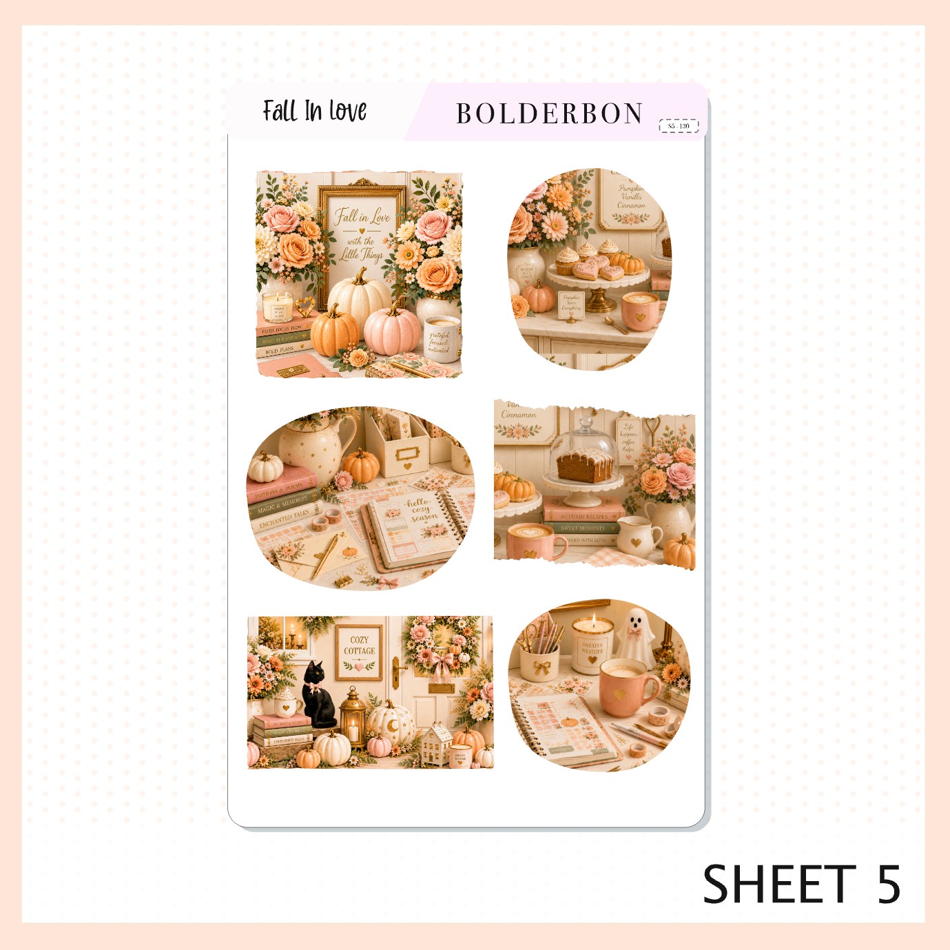Fall In Love • Journal Sticker Kit