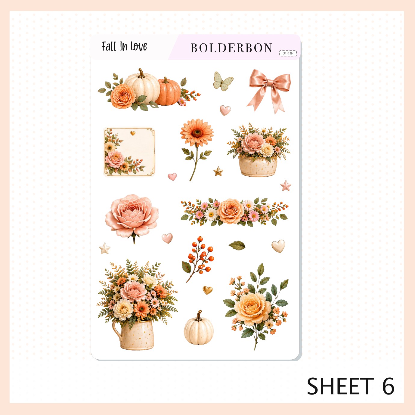 Fall In Love • Journal Sticker Kit