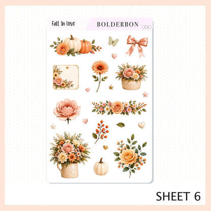 Fall In Love • Journal Sticker Kit