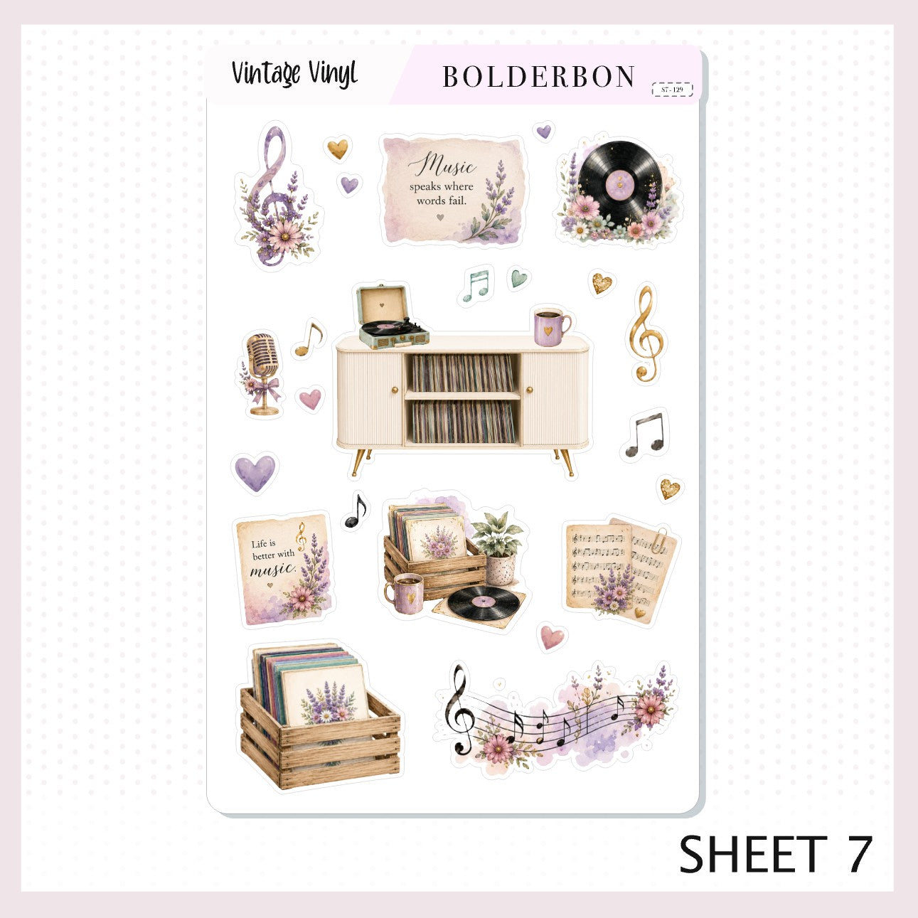 Vintage Vinyl • Journal Sticker Kit