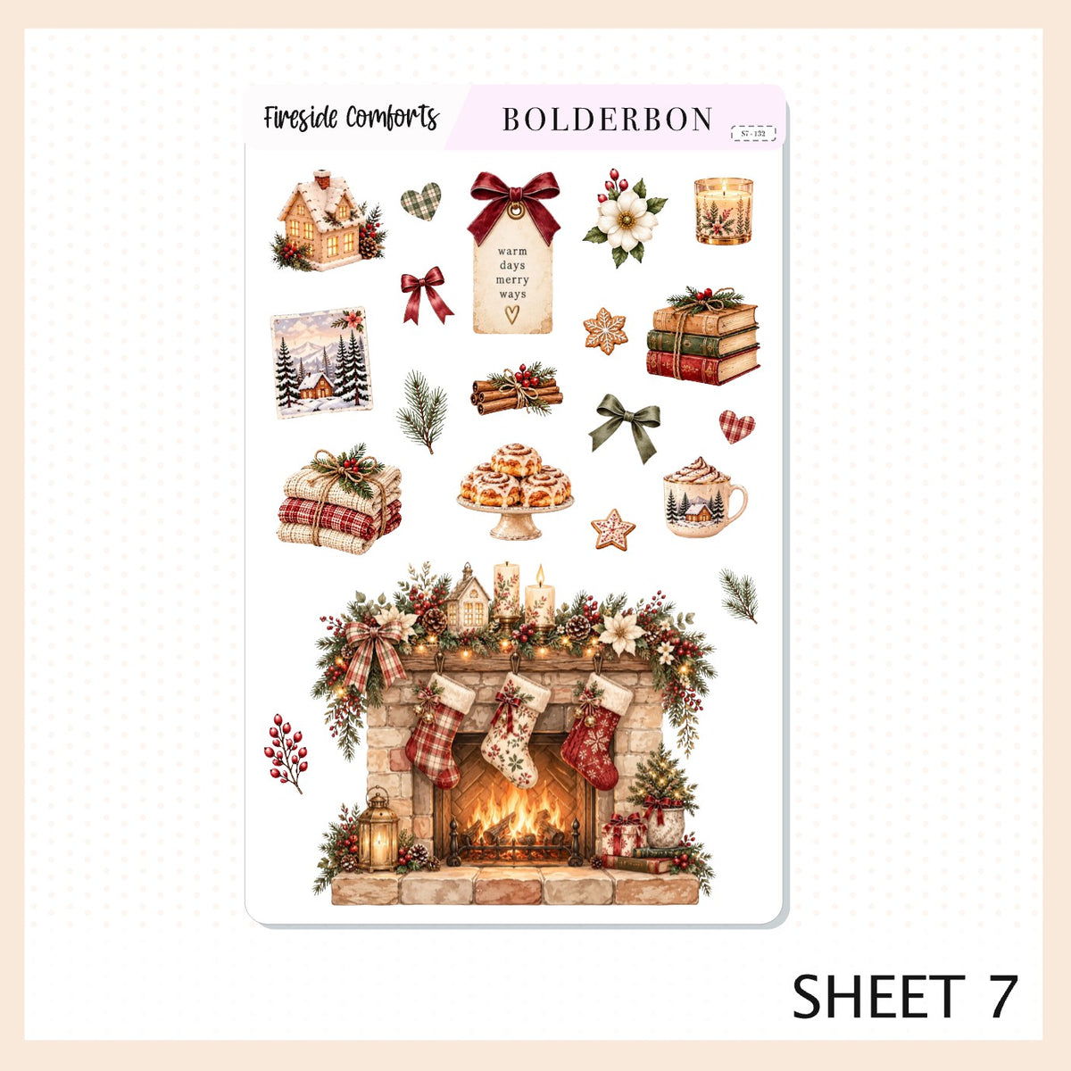 Fireside Comforts • Journal Sticker Kit