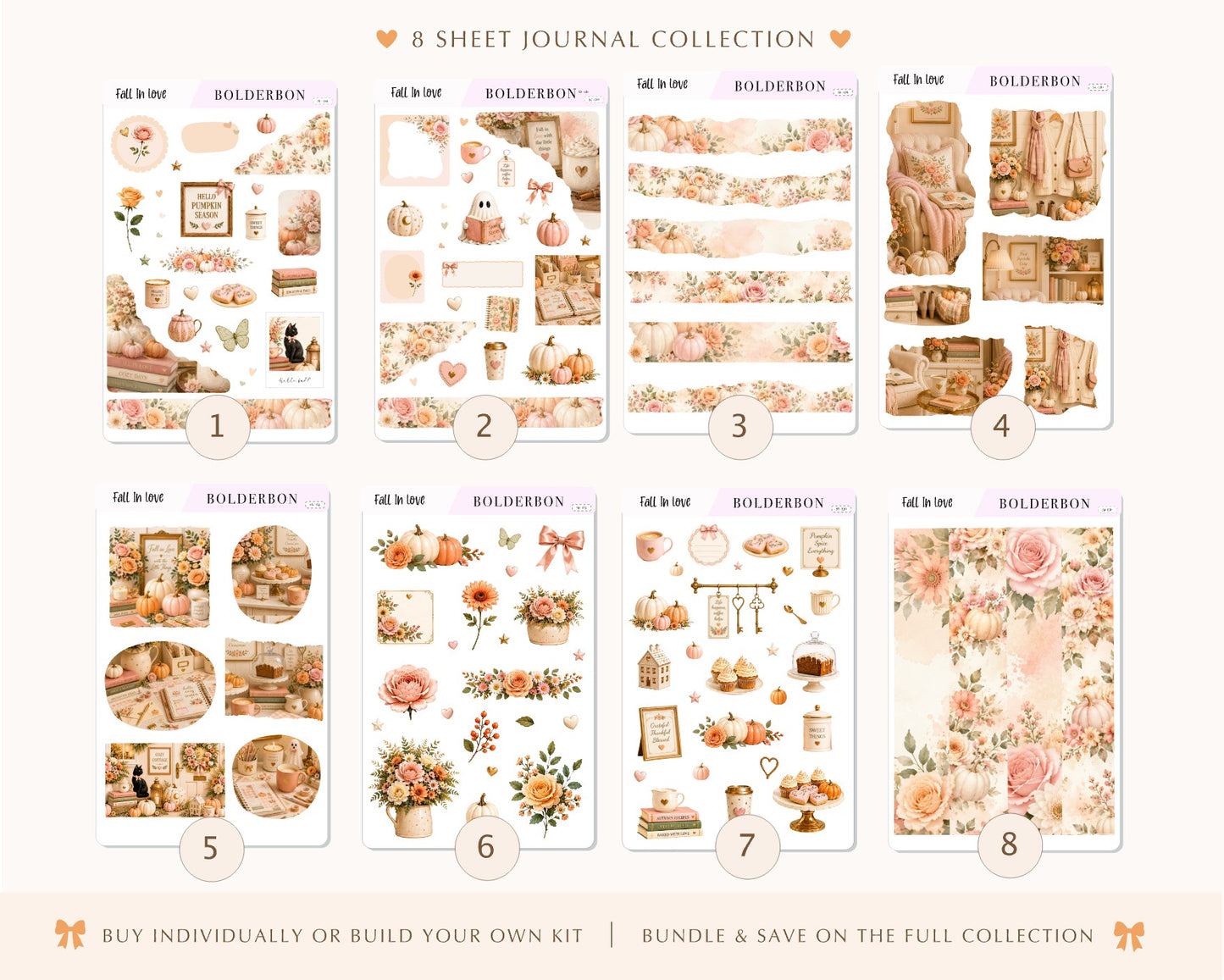 Fall In Love • Journal Sticker Kit