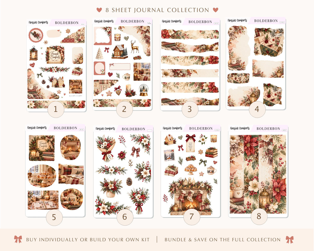 Fireside Comforts • Journal Sticker Kit