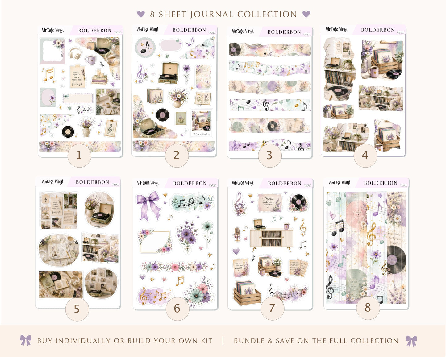 Vintage Vinyl • Journal Sticker Kit