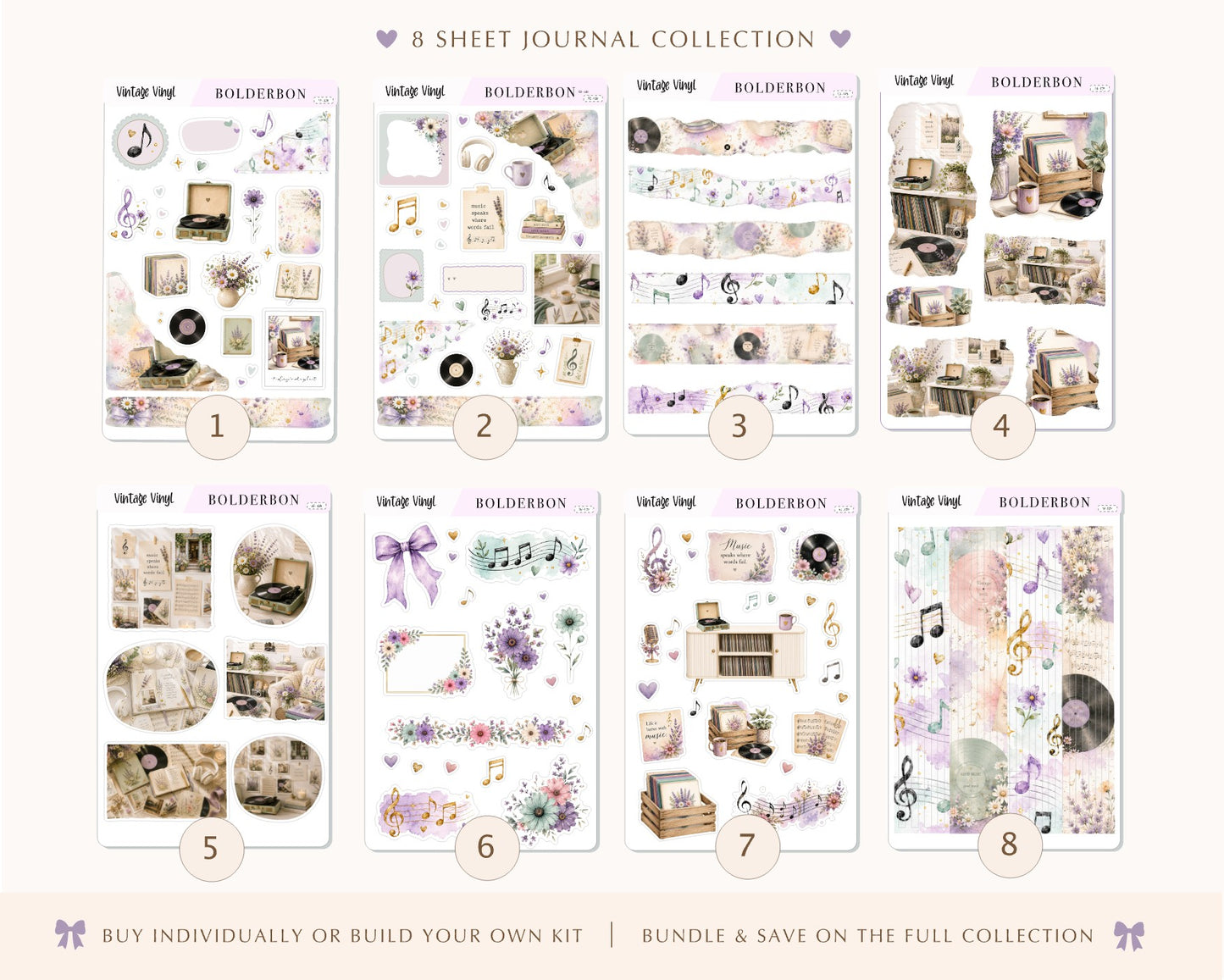 Vintage Vinyl • Journal Sticker Kit