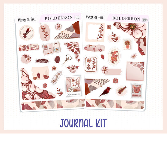 MIDNIGHT FROST Journal Sticker Kit || Winter Stickers, Snow Stickers,  Journaling Stickers, Book Stickers