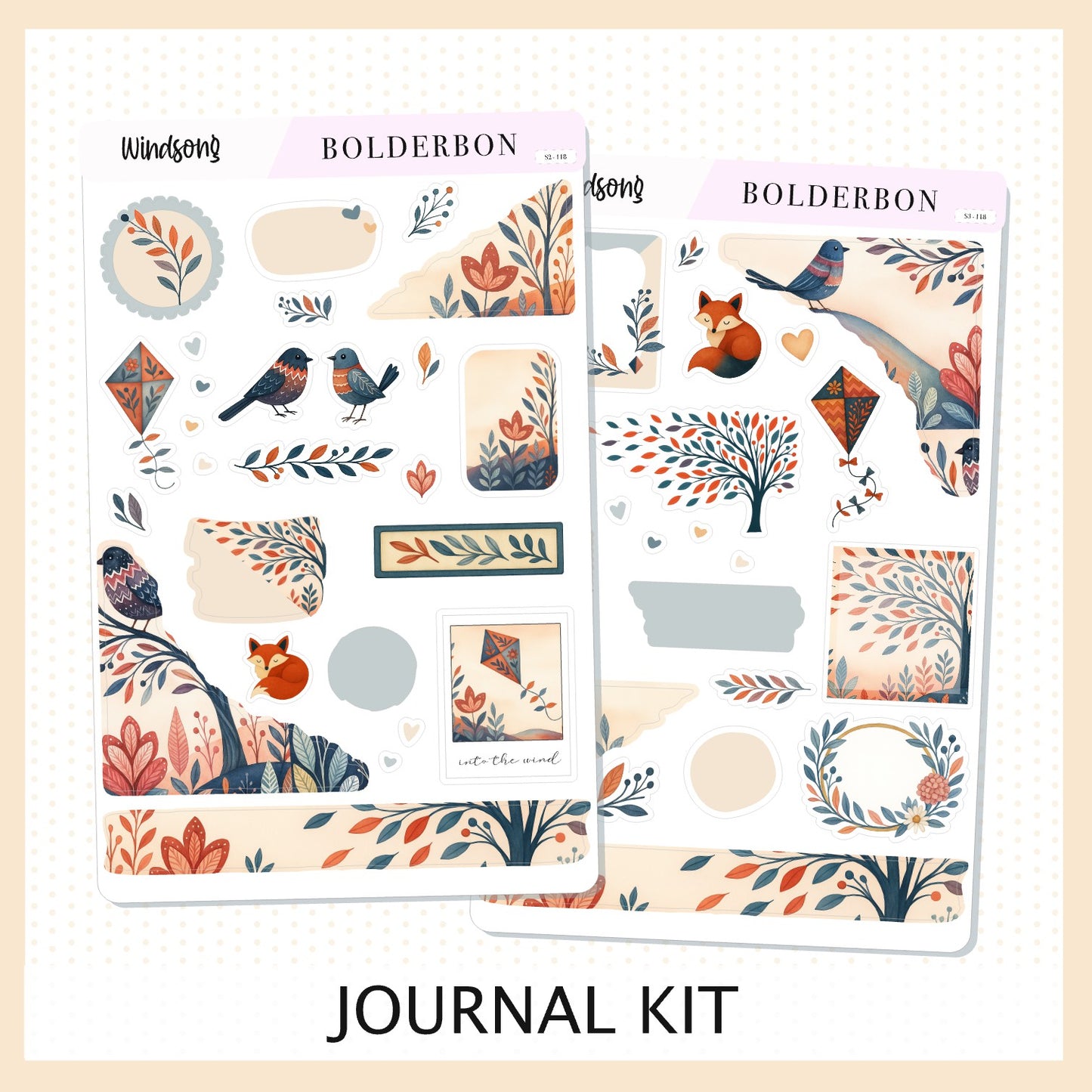 WINDSONG || Journal Sticker Kit