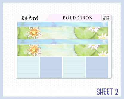 KOI POND || 7x9 Vertical Planner Sticker Kit