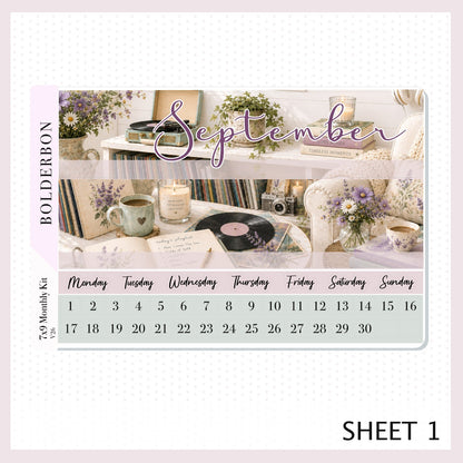 September 7x9 Monthly Sticker Kit