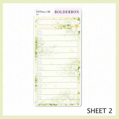 MARCH 7x9 Notes Kit || Planner Sticker Kit for Erin Condren Planners, Lucky Chapter