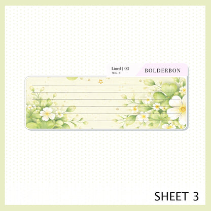 MARCH 7x9 Notes Kit || Planner Sticker Kit for Erin Condren Planners, Lucky Chapter