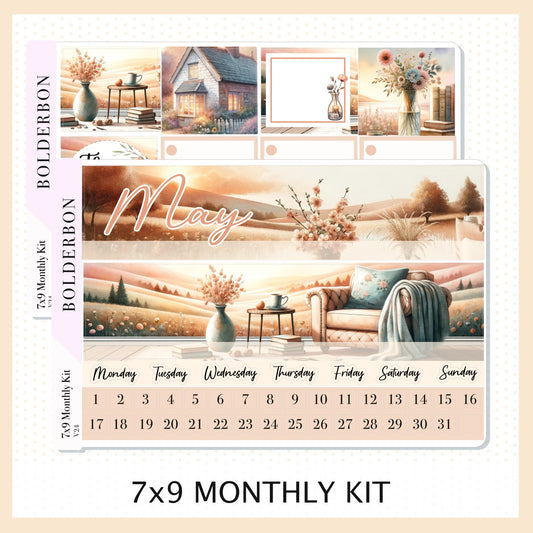 MAY 7x9 Monthly Sticker Kit || Cottage Charm