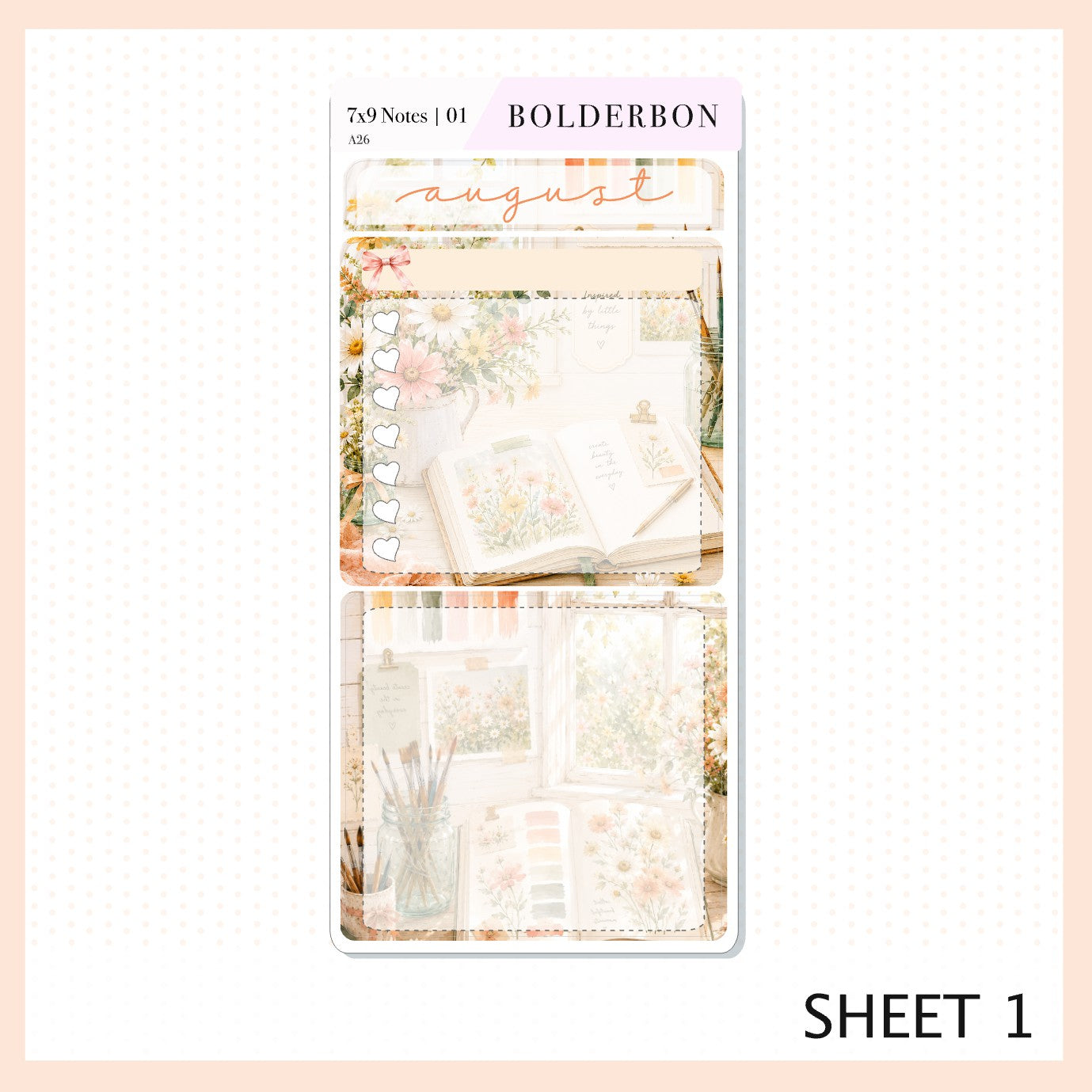 August 7x9 Notes Kit