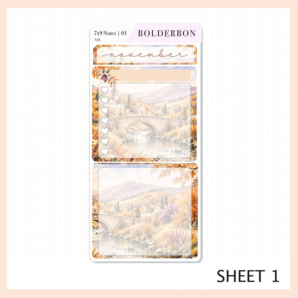 November 7x9 Notes Kit