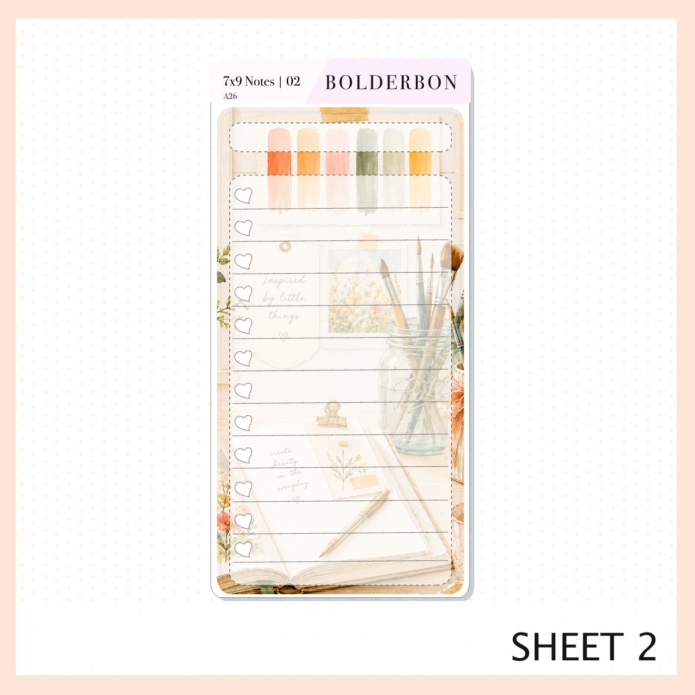 August 7x9 Notes Kit